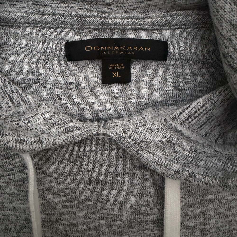Donna Karan Heather Gray Hoodie - Picture 2 of 7